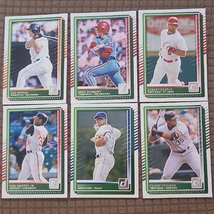 Set Of 6 MLB Legends-Ripken/Schmidt/Pujols/Griffey Jr/Rodriguez/Thomas